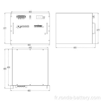 51.2V 200AH LIFEPO4 RACK BATTERIE STOCKAGE HOME ENERGIE